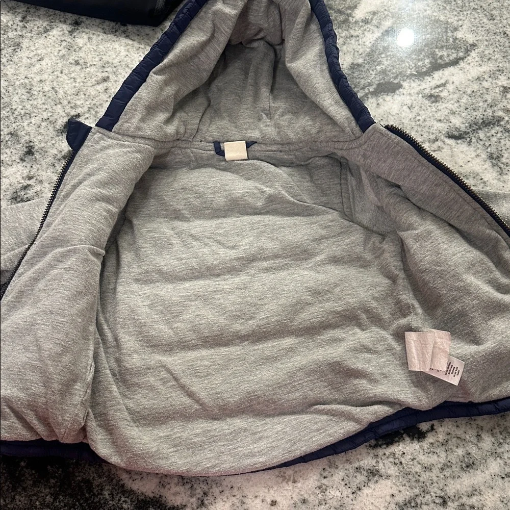 Tucker + Tate baby boy vest jacket coat with‎ hood gray and navy 12 months